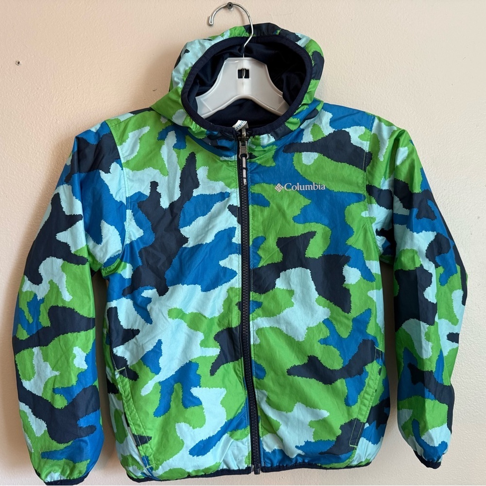 Columbia Blue and Green Sportswear Jacket